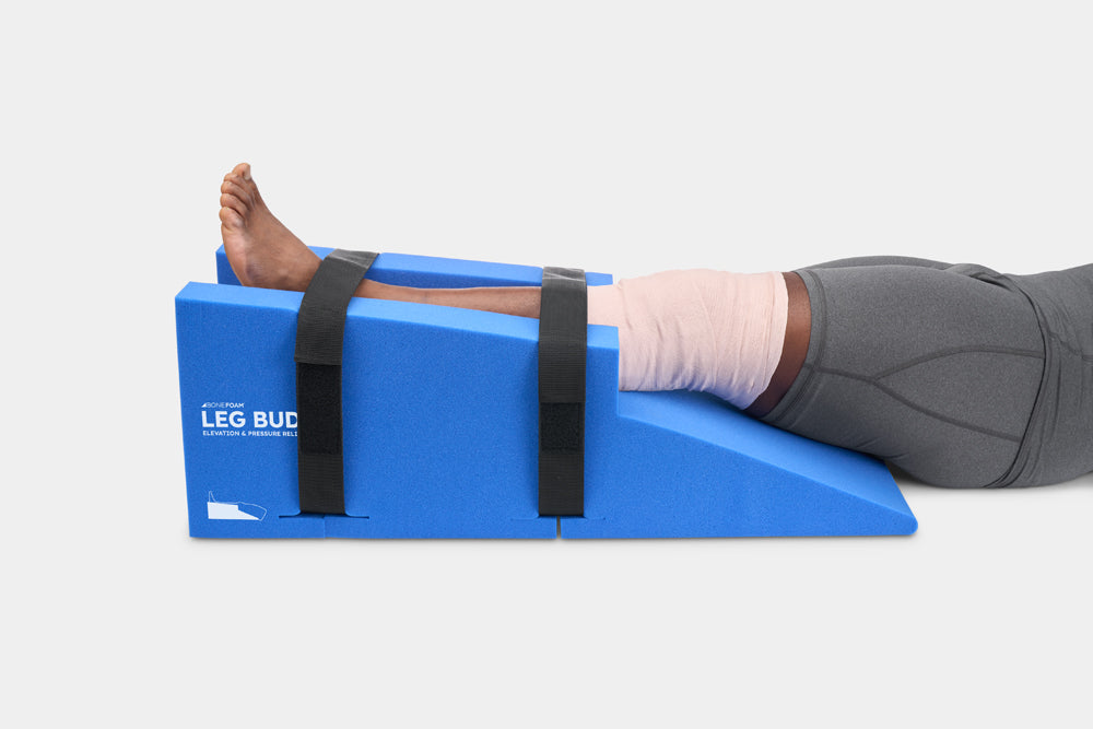 The intentional design of the BoneFoam Leg Buddy Heel Cut helps make recovery better.